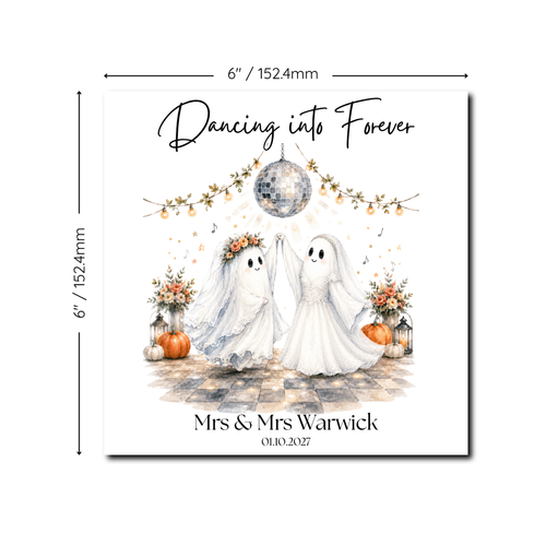 Dancing Into Forever Ghost Wedding Card (FF)