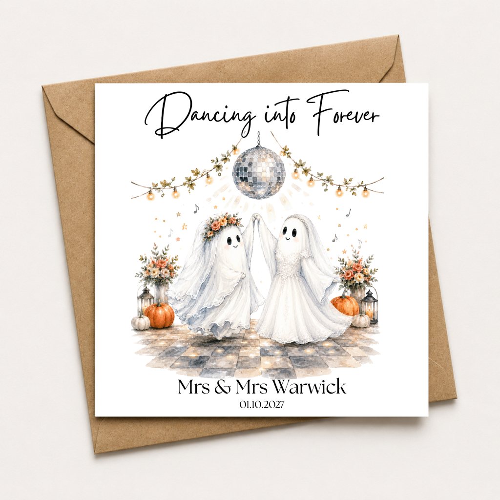 Dancing Into Forever Ghost Wedding Card (FF)