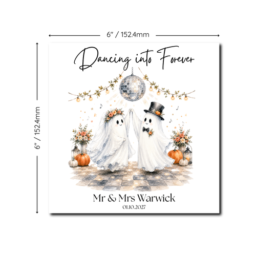 Dancing Into Forever Ghost Wedding Card (MF)
