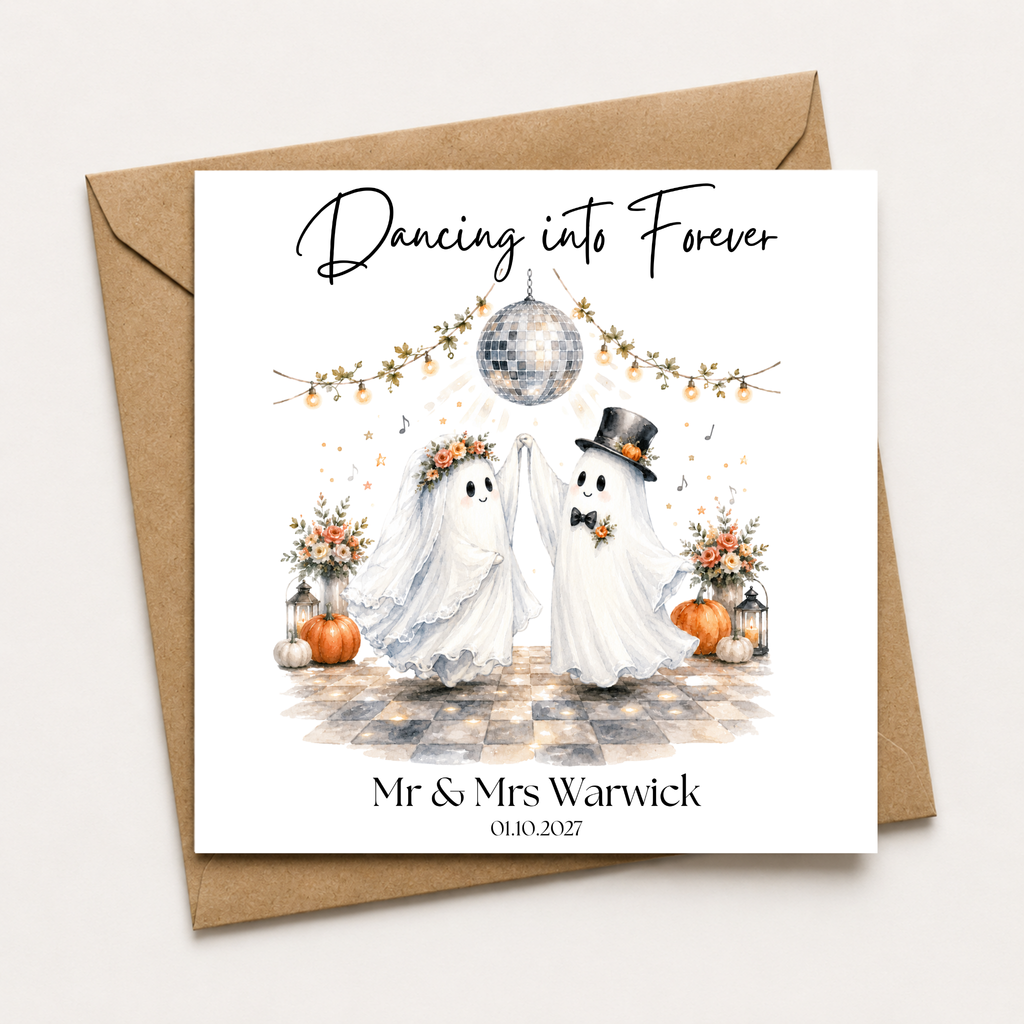 Dancing Into Forever Ghost Wedding Card (MF)